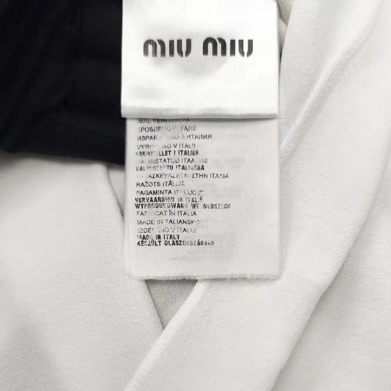 Miu Miu Miu Miu White Silk Floral Long Sleeve Shirt 0089 Size M / US 6-8 / IT 42-44 - 3 Thumbnail
