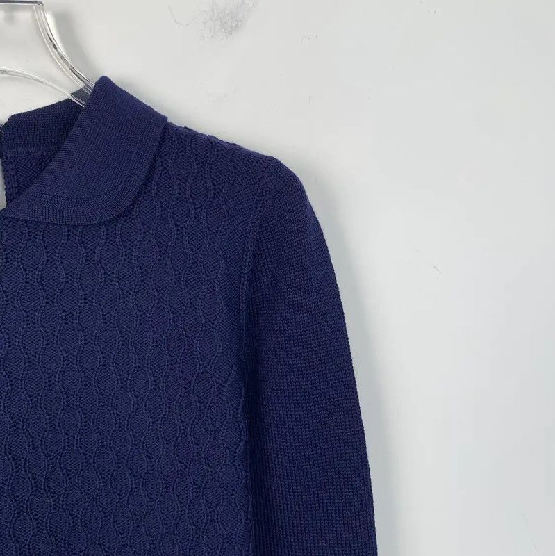 Miu Miu Miu Miu Navy Wool Sweater for Women 0089 Size XS / US 0-2 / IT 36-38 - 3 Thumbnail