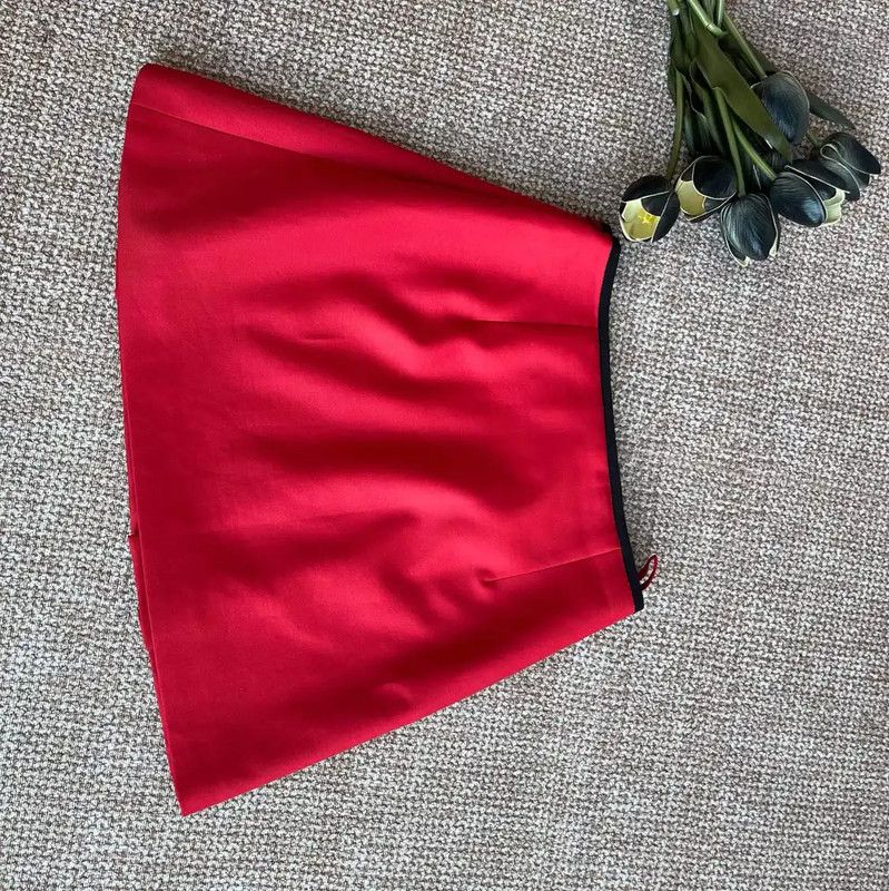 Miu Miu Miu Miu Red Cotton Women's Shorts 0089 Size 23" - 2 Thumbnail