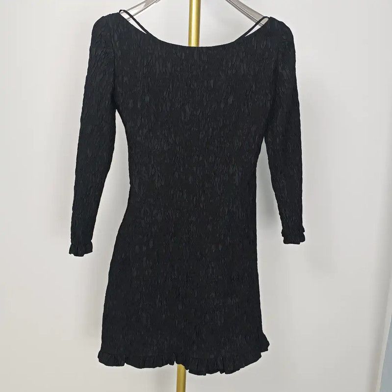Miu Miu Miu Miu Black Silk Summer Dress Size S 0089 Size S / US 4 / IT 40 - 4 Thumbnail