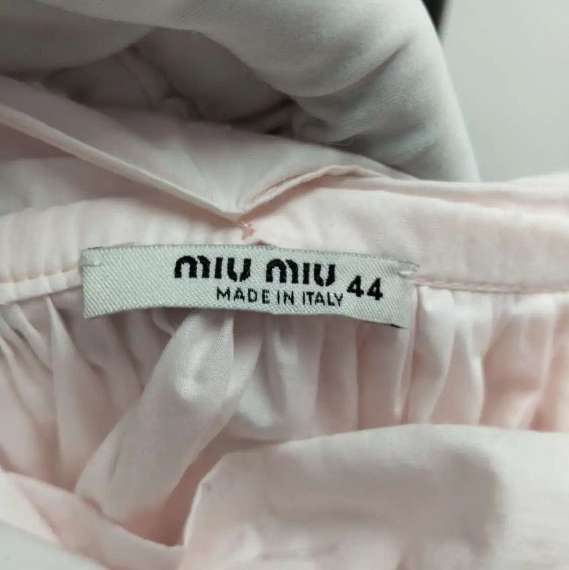Miu Miu Miu Miu Pink Cotton Summer Skirt 0089 Size 42" / US 20 - 2 Thumbnail