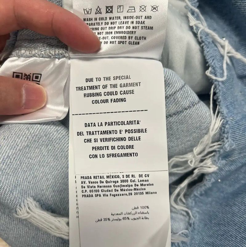 Miu Miu Miu Miu Light Blue Denim Women’s Shorts 0089 Size 23" - 5 Thumbnail