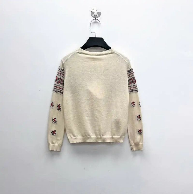 Miu Miu Miu Miu Spring Autumn Ivory Cotton Cardigan 0089 Size M / US 6-8 / IT 42-44 - 2 Thumbnail