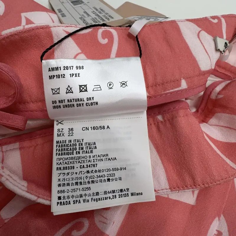 Miu Miu Miu Miu Pink Cat Print Women's Shorts 0089 Size 23" - 4 Thumbnail