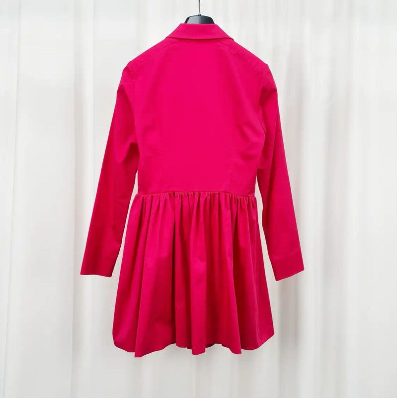 Miu Miu Miu Miu Pink Cotton Long Jacket for Women 0089 Size M / US 6-8 / IT 42-44 - 2 Thumbnail