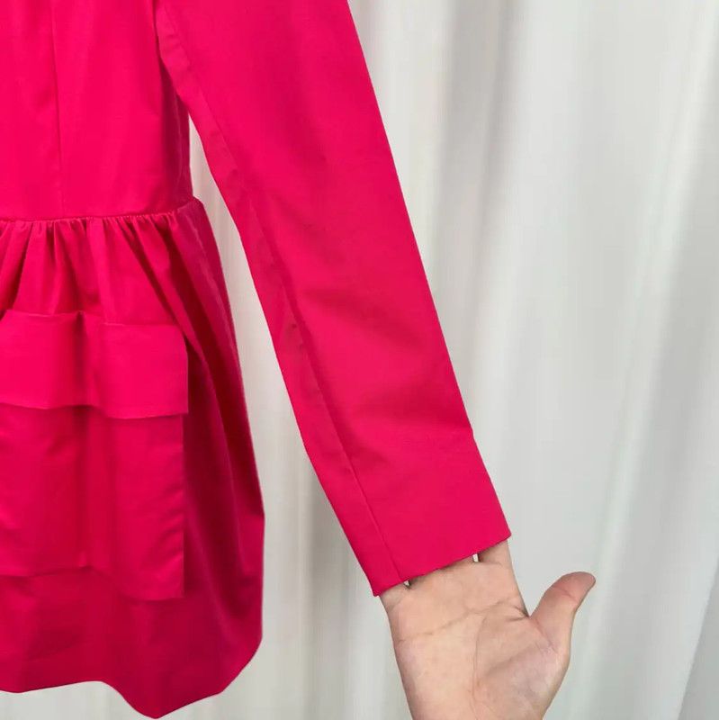 Miu Miu Miu Miu Pink Cotton Long Jacket for Women 0089 Size M / US 6-8 / IT 42-44 - 4 Thumbnail