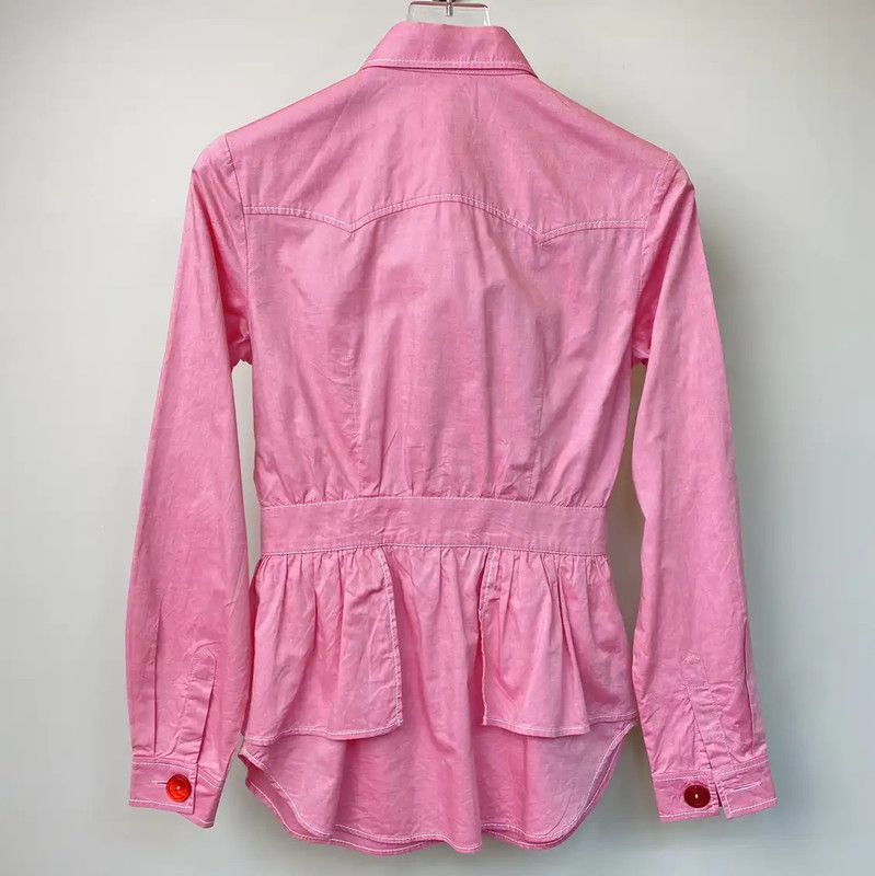 Miu Miu Miu Miu Pink Cotton Women's Shirt 0089 Size S / US 4 / IT 40 - 2 Thumbnail
