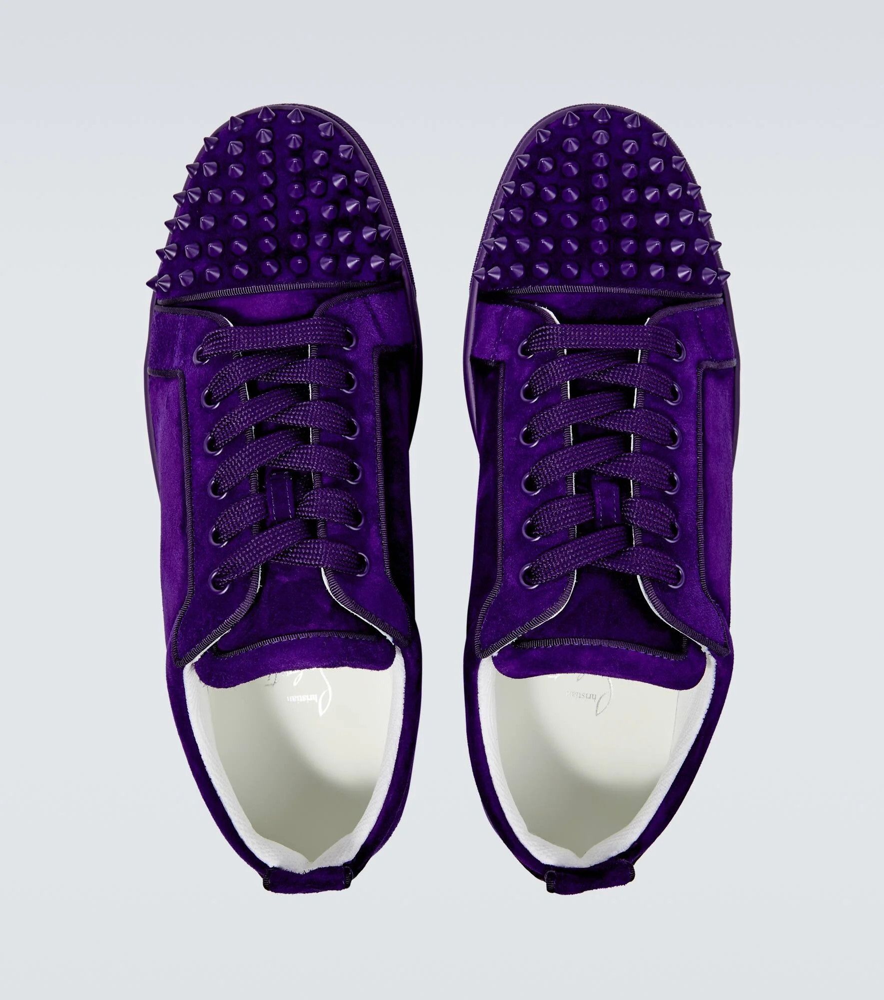 louis junior spikes orlato flat velours purple