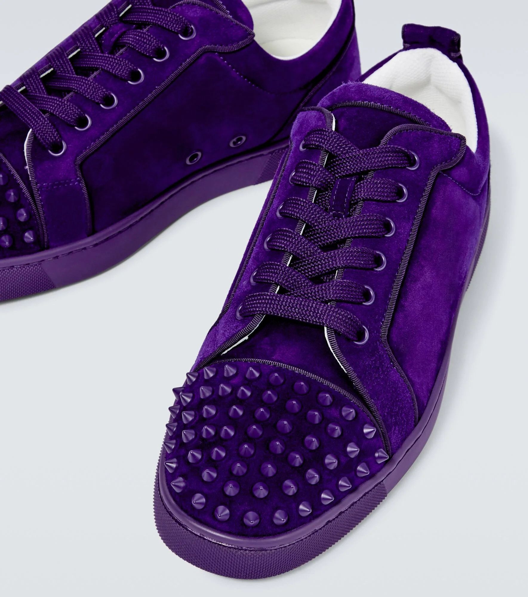 louis junior spikes orlato flat velours purple