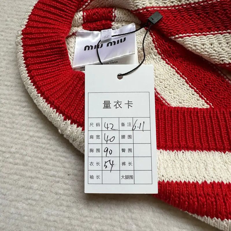 Miu Miu Miu Miu Red Cotton Short Sleeve T-Shirt 0089 Size M / US 6-8 / IT 42-44 - 9 Thumbnail