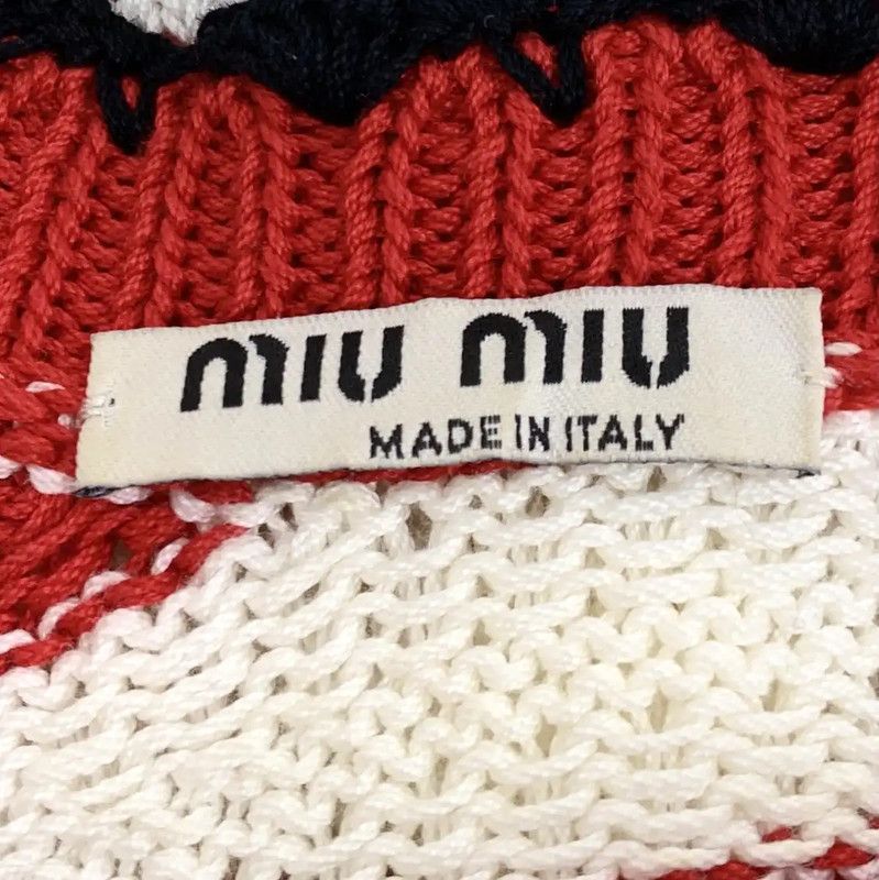 Miu Miu Miu Miu Red Cotton Short Sleeve T-Shirt 0089 Size M / US 6-8 / IT 42-44 - 5 Thumbnail