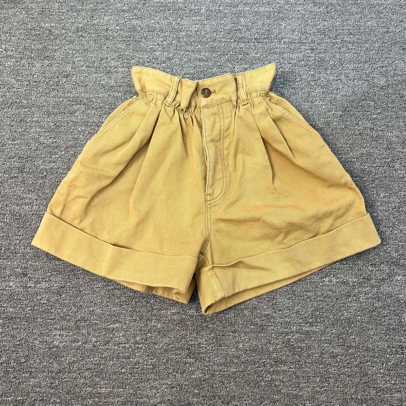 Miu Miu Miu Miu Khaki Cotton Women's Shorts 0089 Size 23" - 2 Thumbnail