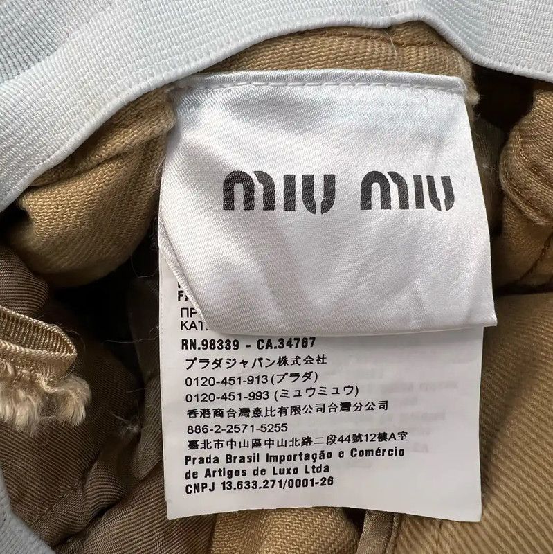 Miu Miu Miu Miu Khaki Cotton Women's Shorts 0089 Size 23" - 4 Thumbnail