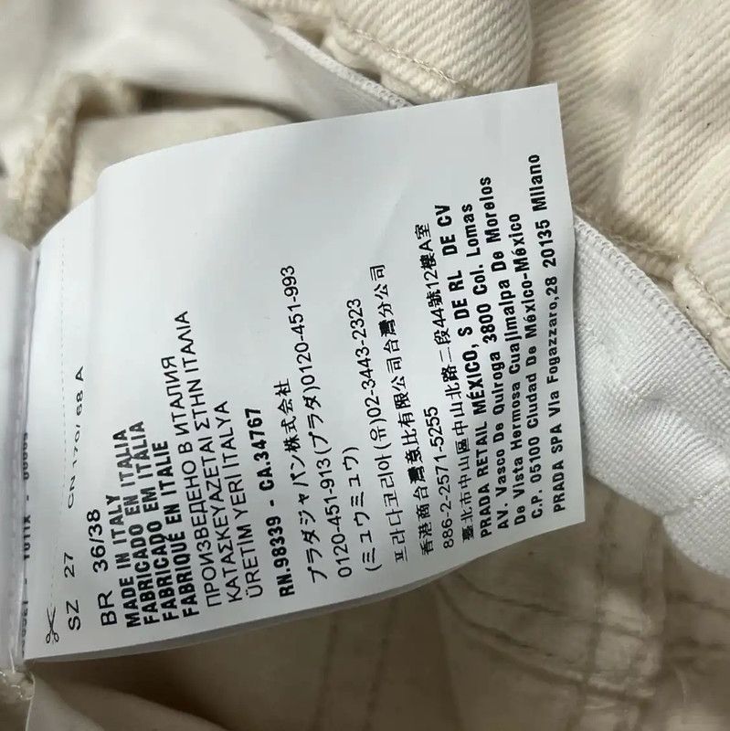 Miu Miu Miu Miu White Cotton Women's Shorts S Size 0089 Size 23" - 5 Thumbnail