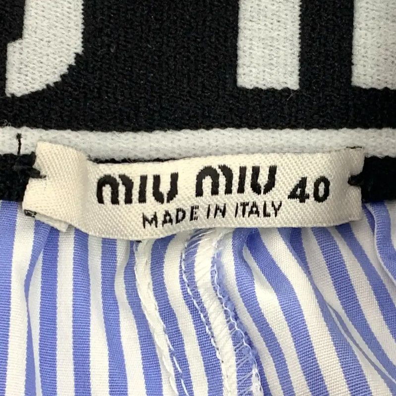 Miu Miu Miu Miu Blue Cotton Women’s Shorts 0089 Size 23" - 5 Thumbnail