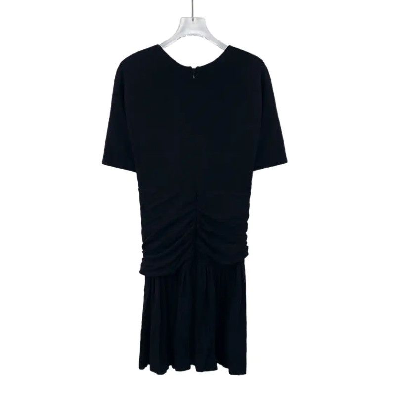 Miu Miu Miu Miu Black Rayon Short Dress 0089 Size XS / US 0-2 / IT 36-38 - 2 Thumbnail