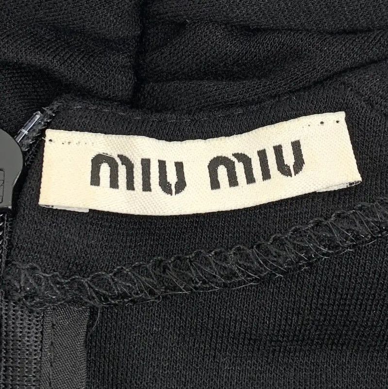 Miu Miu Miu Miu Black Rayon Short Dress 0089 Size XS / US 0-2 / IT 36-38 - 5 Thumbnail