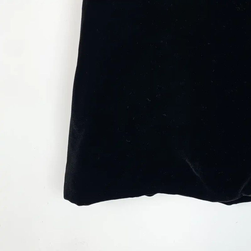 Miu Miu Miu Miu Black Midi Skirt with Buttons 0089 Size 23" - 4 Thumbnail