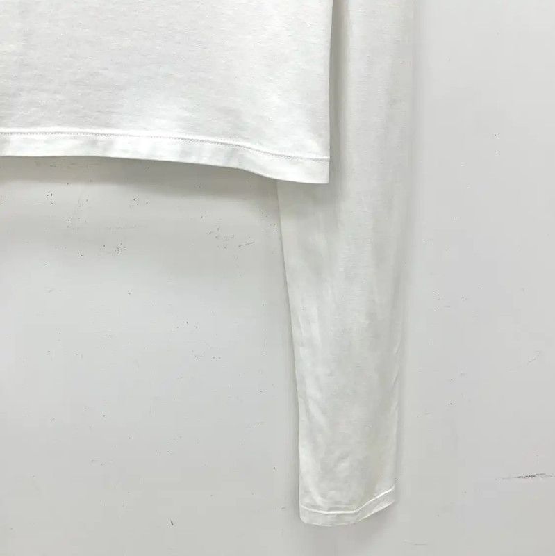 Miu Miu Miu Miu White Cropped Cotton T-Shirt 0089 Size M / US 6-8 / IT 42-44 - 4 Thumbnail