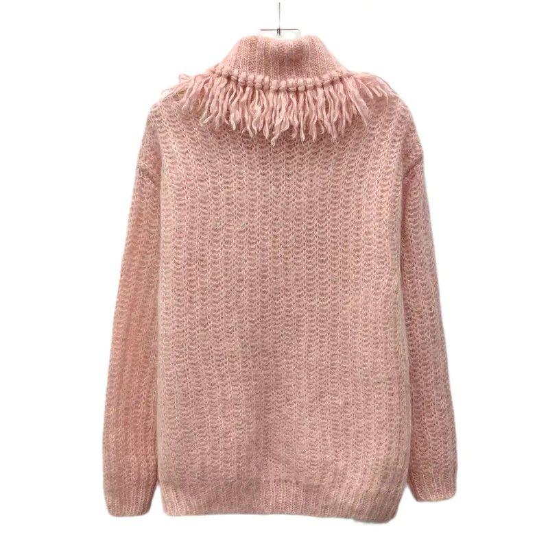 Miu Miu Miu Miu Pink Mohair Sweater Size S 0089 Size S / US 4 / IT 40 - 2 Thumbnail