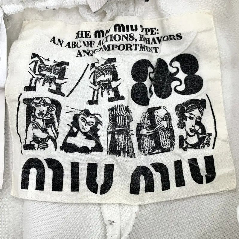 Miu Miu Miu Miu Women's XS Casual White Pants 0089 Size 23" - 8 Thumbnail