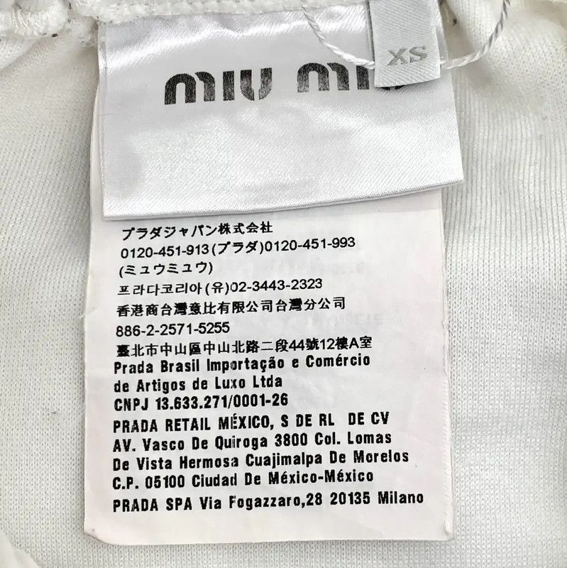 Miu Miu Miu Miu Women's XS Casual White Pants 0089 Size 23" - 7 Thumbnail