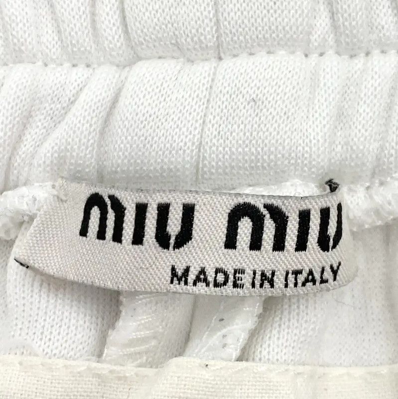 Miu Miu Miu Miu Women's XS Casual White Pants 0089 Size 23" - 6 Thumbnail