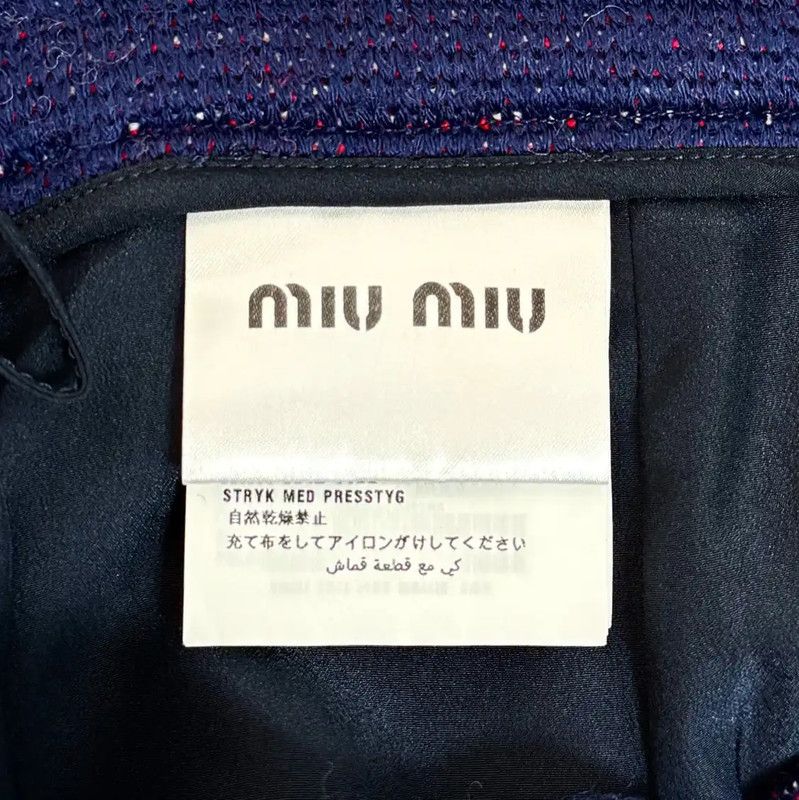 Miu Miu Miu Miu Multicolor Cotton Blend Skirt 0089 Size 28" / US 6 / IT 42 - 5 Thumbnail