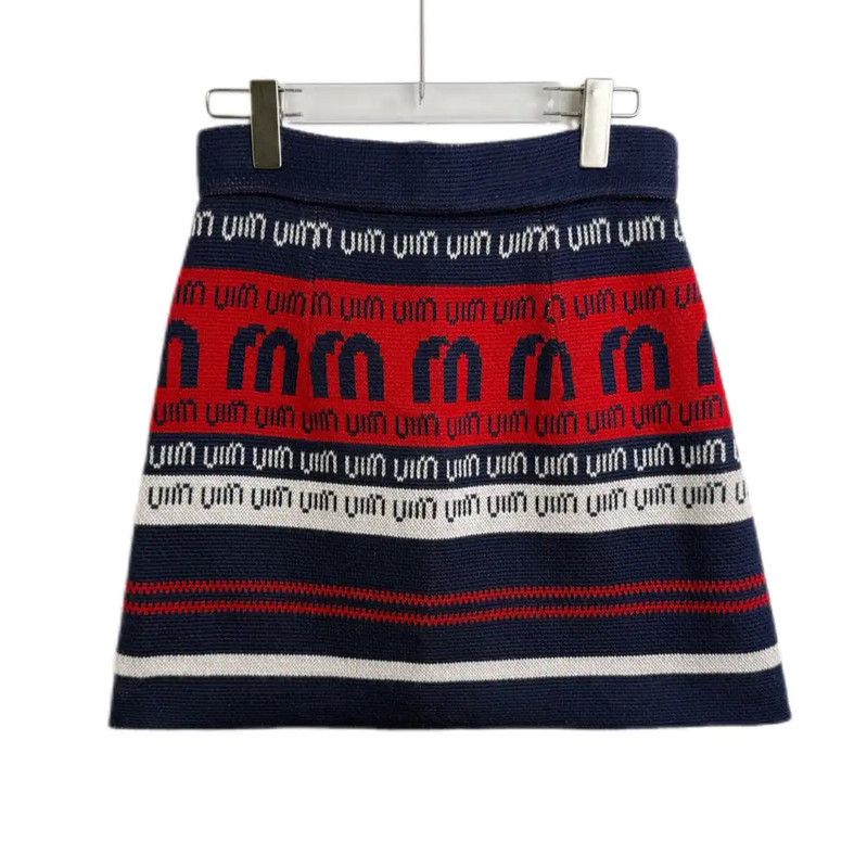 Miu Miu Miu Miu Multicolor Cotton Blend Skirt 0089 Size 28" / US 6 / IT 42 - 2 Thumbnail