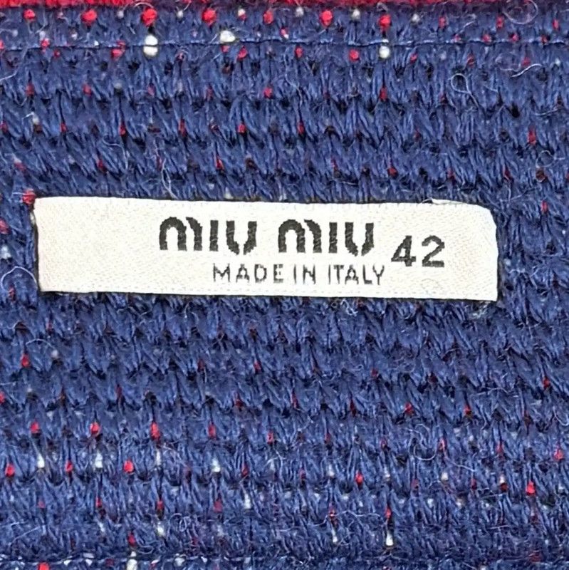Miu Miu Miu Miu Multicolor Cotton Blend Skirt 0089 Size 28" / US 6 / IT 42 - 4 Thumbnail
