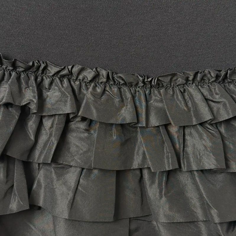 Miu Miu Miu Miu Black Cotton Blend Dress 0089 Size XS / US 0-2 / IT 36-38 - 8 Thumbnail