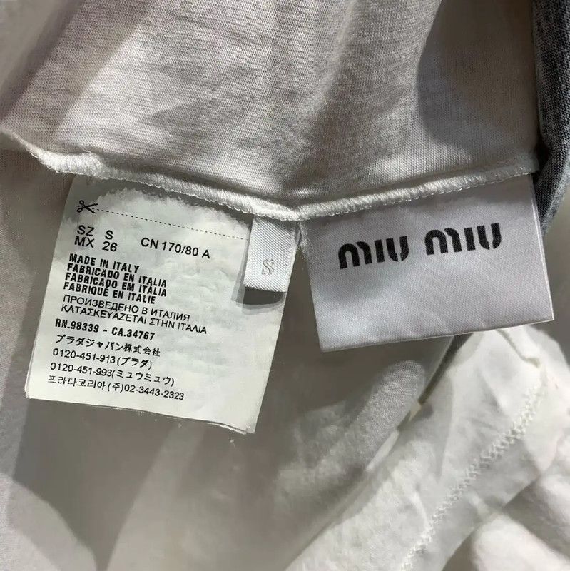 Miu Miu Miu Miu Women's Tales Graphic T-Shirt 0089 Size XS / US 0-2 / IT 36-38 - 4 Thumbnail