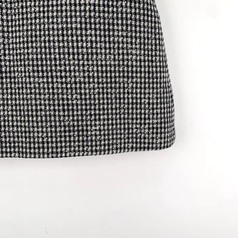Miu Miu Miu Miu Black Wool Mini Skirt for Women 0089 Size 22" - 4 Thumbnail