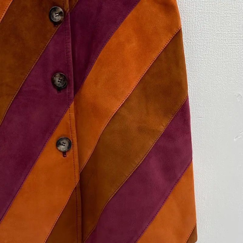 Miu Miu Miu Miu Color Block A-line Skirt in Size M 0089 Size 23" - 3 Thumbnail