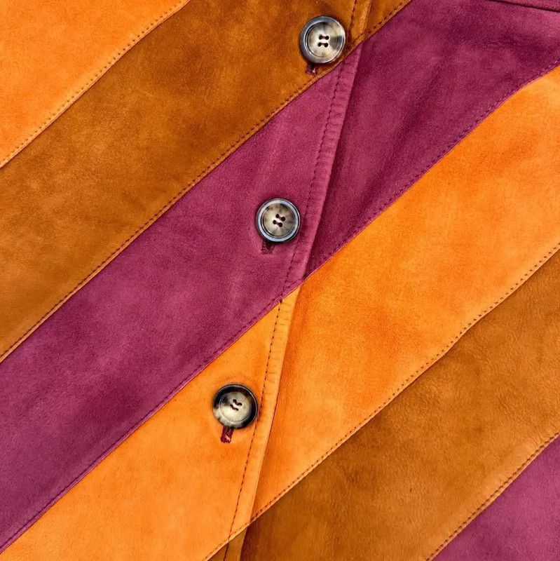 Miu Miu Miu Miu Color Block A-line Skirt in Size M 0089 Size 23" - 5 Thumbnail