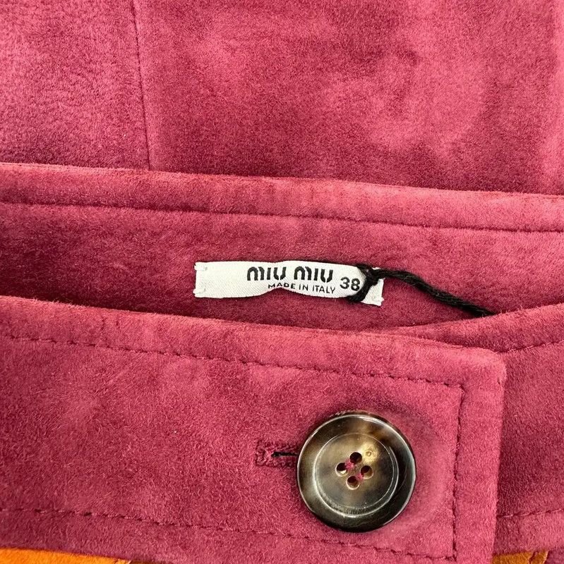 Miu Miu Miu Miu Color Block A-line Skirt in Size M 0089 Size 23" - 7 Thumbnail