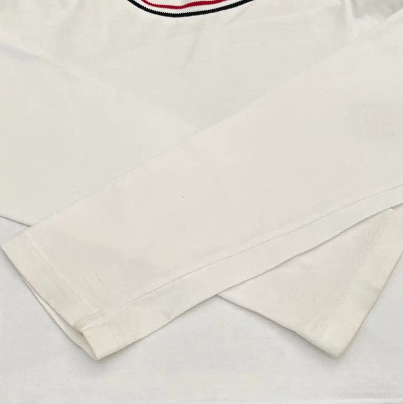 Miu Miu Miu Miu White Cropped Long Sleeve T-Shirt 0089 Size XS / US 0-2 / IT 36-38 - 8 Thumbnail