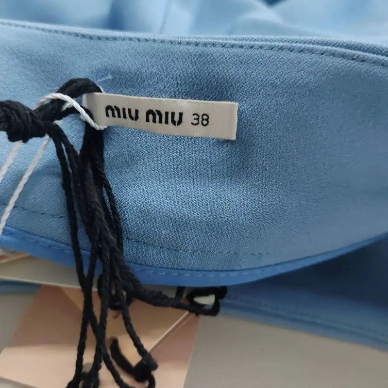 Miu Miu Miu Miu Blue Spring Autumn Women's Shorts 0089 Size 23" - 5 Thumbnail