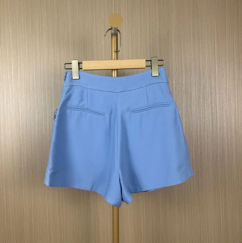 Miu Miu Miu Miu Blue Spring Autumn Women's Shorts 0089 Size 23" - 2 Thumbnail