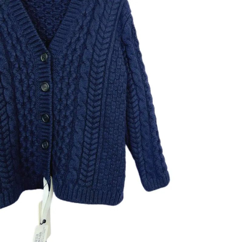 Miu Miu Miu Miu Blue Cotton Long Sleeve Sweater 0089 Size XS / US 0-2 / IT 36-38 - 4 Thumbnail
