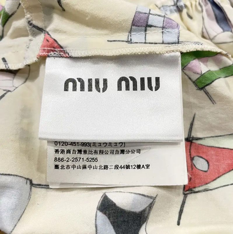 Miu Miu Miu Miu Yellow Cotton Women’s Dress 0089 Size S / US 4 / IT 40 - 5 Thumbnail