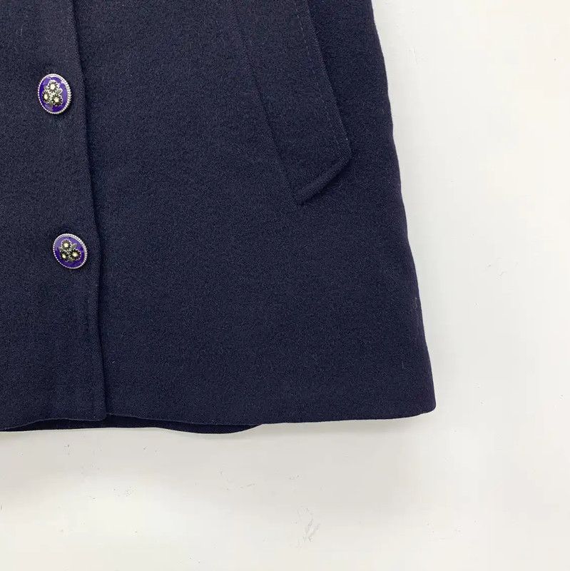 Miu Miu Miu Miu XS Navy Wool Mini Skirt 0089 Size 22" - 4 Thumbnail