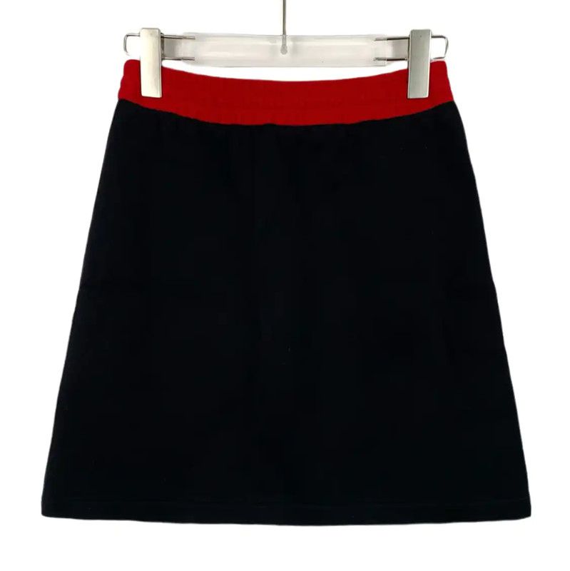 Miu Miu Miu Miu Black Cotton Women's Skirt 0089 Size 23" - 2 Thumbnail