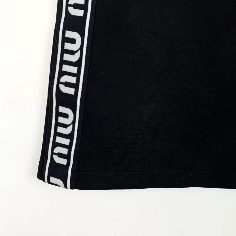Miu Miu Miu Miu Black Cotton Women's Skirt 0089 Size 23" - 4 Thumbnail