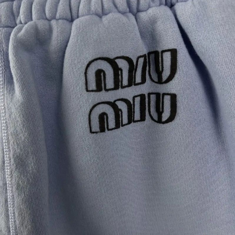 Miu Miu Miu Miu Blue Cotton Ladies Shorts 0089 Size 23" - 5 Thumbnail