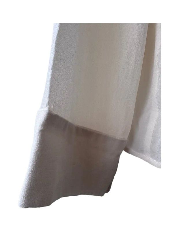 Miu Miu Miu Miu Cream Silk Embroidered Long Sleeve Cardigan 0089 Size L / US 10 / IT 46 - 6 Thumbnail