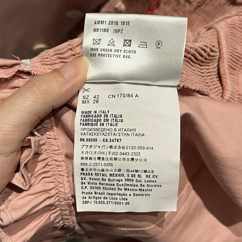 Miu Miu Miu Miu Pink Cotton Embroidered Crop Top 0089 Size M / US 6-8 / IT 42-44 - 5 Thumbnail