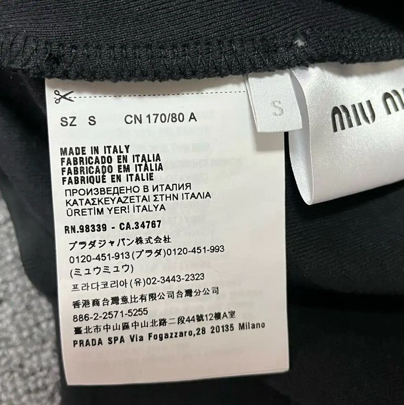 Miu Miu Miu Miu Black Cotton Women's Jacket for Spring 0089 Size XS / US 0-2 / IT 36-38 - 5 Thumbnail