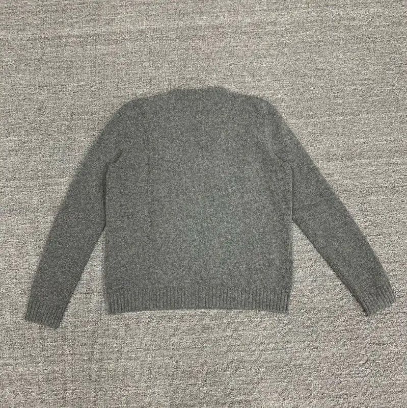 Miu Miu Miu Miu Gray Cotton Pullover Sweater with Alice Print 0089 Size M / US 6-8 / IT 42-44 - 2 Thumbnail