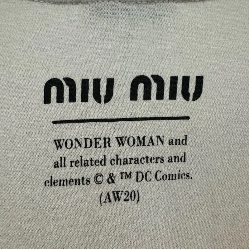 Miu Miu Miu Miu Wonder Woman Graphic T-Shirt 0089 Size M / US 6-8 / IT 42-44 - 4 Thumbnail